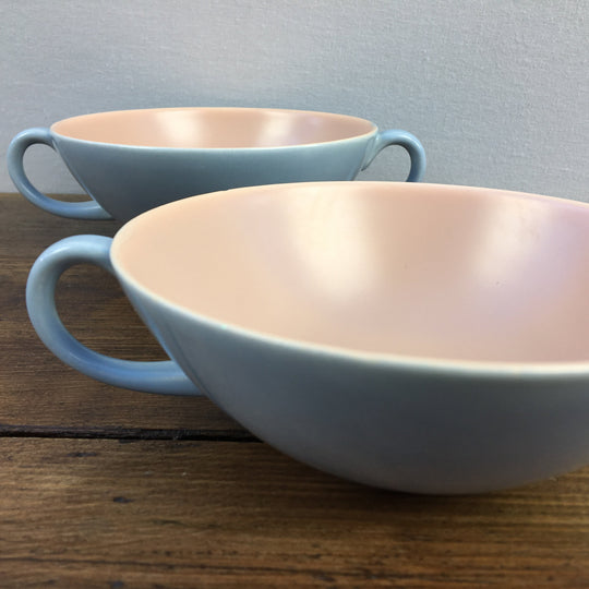 Poole Pottery &quot;Twintone - Peach Bloom &amp; Mist Blue&quot;