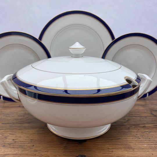 Royal Worcester "Howard (Bleu Cobalt - Garniture Dorée)"