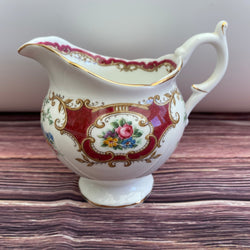 Coalport Broadway Maroon Milk Jug