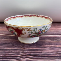 Coalport Broadway Maroon Sugar Bowl