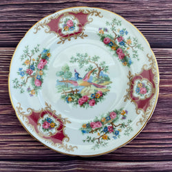 Coalport Broadway Maroon Tea Plate