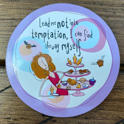 Creative Tops Born To Shop Cork Coaster - Lead Me Not Into Temptation