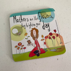 Creative Tops Born To Shop Coaster - Mothers are like flowers