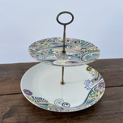 Denby Monsoon Cosmic 2 Tier Cake Stand