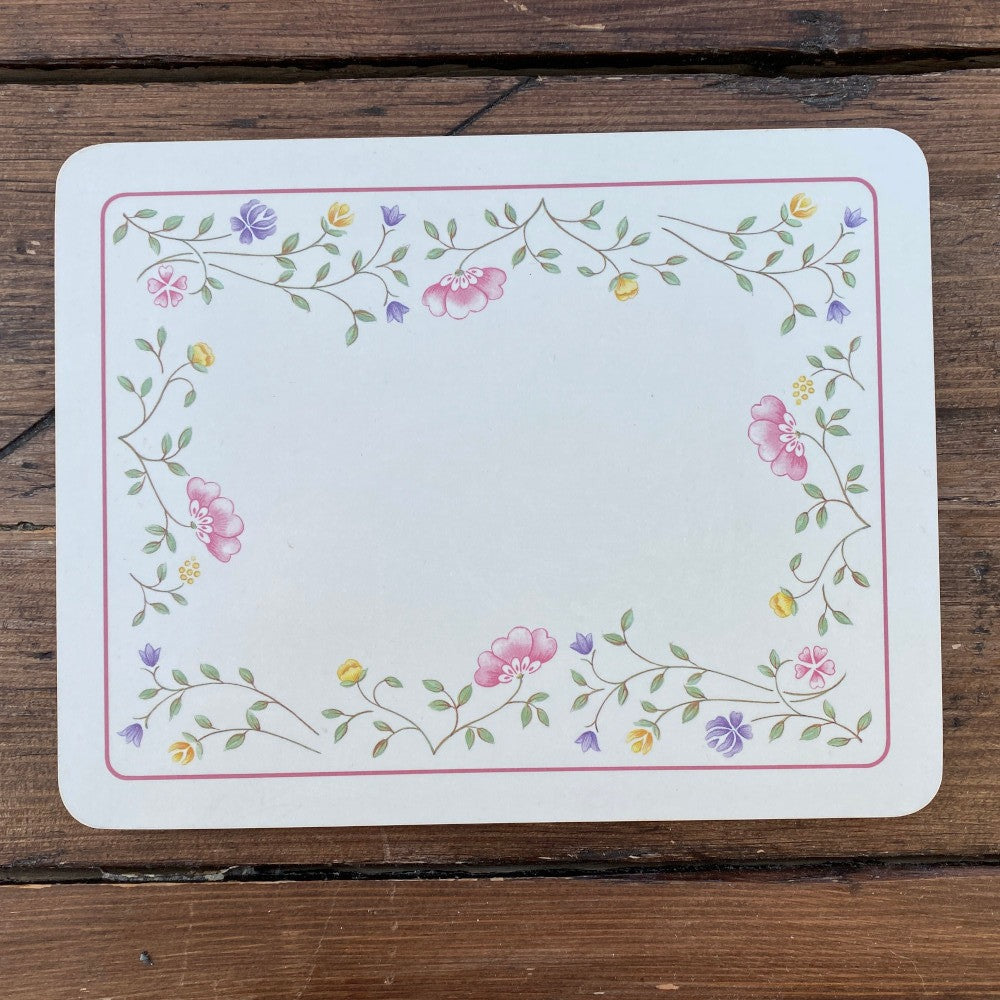 Johnson Bros "Summer Chintz" Place Mat, Cork (Oblong Large) MrPottery