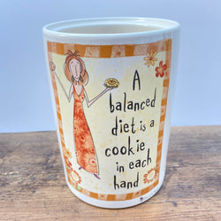 Johnson Bros Born To Shop Cookie Jar (No Lid) - A balanced diet