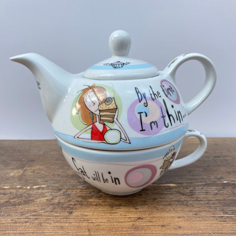 Johnson Bros Born To Shop, Tea For One Combo - By the time I'm thin