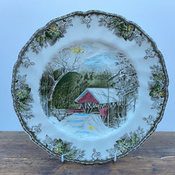 Johnson Bros The Friendly Village Dinner Plate - Covered Bridge - 10.75"