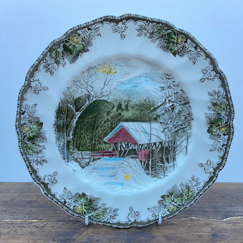 Johnson Bros The Friendly Village Dinner Plate - Covered Bridge - 10.75"