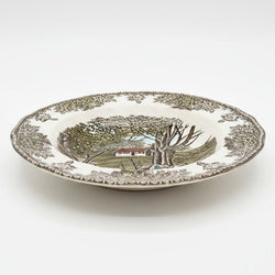 Johnson Bros Friendly Village Rimmed Bowl - The Stone Wall