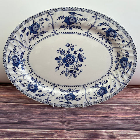 Johnson Bros Indies Oval Platter, 13.75"