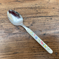 Johnson Bros "Summer Chintz" Dessert Spoon (Viners) - White Handle/Later Version