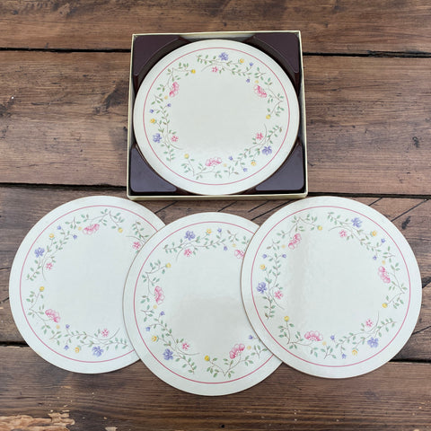 Johnson Bros "Summer Chintz" Set de table, liège, coffret de 6 (rond)
