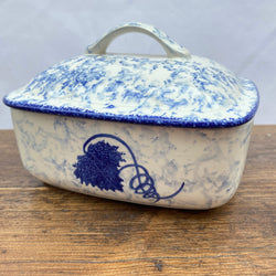Poole Pottery Blue Vine Butter Dish