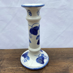Poole Pottery Blue Vine Candlestick