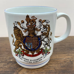 Poole Pottery Silver Jubilee Commemorative Mug (Royal Crest)