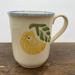 Poole Pottery Dorset Fruit Oranges Mug with Swan Neck Handle