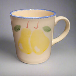 Poole Pottery Dorset Fruit Pears Mug - Straight Sided