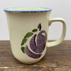 Poole Pottery Dorset Fruit Mug (Plum), D Shape Handle