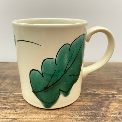 Poole Pottery Green Leaves Mug