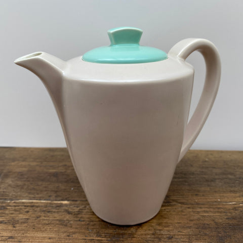 Poole Pottery Ice Green & Mushroom Hot Water Pot (Streamline), 1.25 Pint