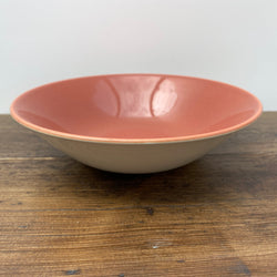 Poole Pottery « Twintone - Red Indian & Magnolia » Soupe/Bol de céréales