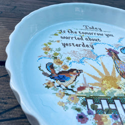 Poole Pottery Sampler Flan Dish - Home