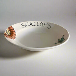 Poole Pottery Shellfish Scallops Pasta Bowl