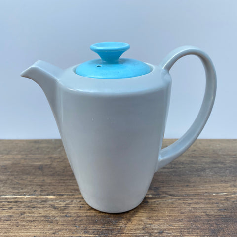 Poole Pottery Sky Blue & Dove Grey Hot Streamline Coffee Pot, 1.5 Pints