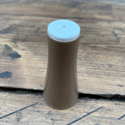 Poole Pottery Mushroom & Sepia Salt with White Top