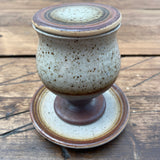 Purbeck Pottery Portland Hot Dessert/Liquer Coffee Goblet Set