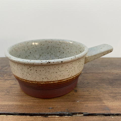 Purbeck Pottery Portland Lidded Handled Soup Dish (No Lid) - Flat Handle