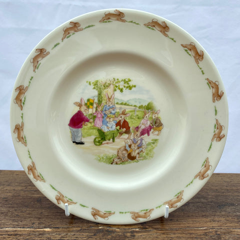 Royal Doulton "Bunnykins" Plate, 8" - Wheelbarrow Race