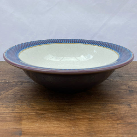 Denby Storm Plum Rimmed Cereal/Soup Bowl