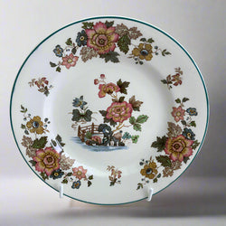 Wedgwood Eastern Flowers (Green Trim) Tea Plate