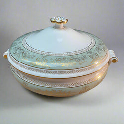 Wedgwood Gold Columbia Sage Green Lidded Serving Tureen