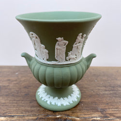 Wedgwood "Jasperware (Sage Green)" Posy Vase (Urn Shape)