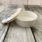Wedgwood Kutani Crane Round Trinket Box