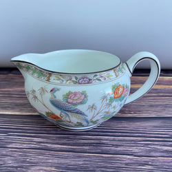 Wedgwood Kutani Crane (Brown Trim) Milk Jug - Squat Shape