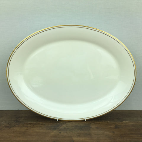 Royal Doulton Gold Concord Oval Serving Platter, 16.5"