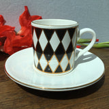Hornsea "Silhouette" Coffee Cup, Diamonds