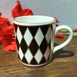 Hornsea "Silhouette" Coffee Cup, Diamonds