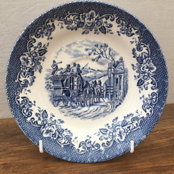 Johnson Bros "Coaching Scenes (Blue)" Breakfast Saucer