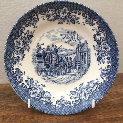 Johnson Bros "Coaching Scenes (Blue)" Breakfast Saucer
