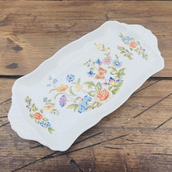 Aynsley "Cottage Garden" Sandwich Tray, 12.5" (Wavy Edge)