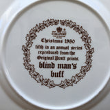 Coalport Christmas Plate 1980 - Blind Man's Bluff