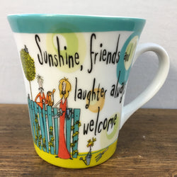 Creative Tops Tasse « Born To Shop » – « Soleil, amis et rires... »