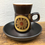 Denby Arabesque Coffee Cup and Saucer