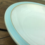 Denby Blue Linen Shallow Rimmed Bowl