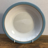 Denby Colonial Blue Rimmed Pasta Bowl